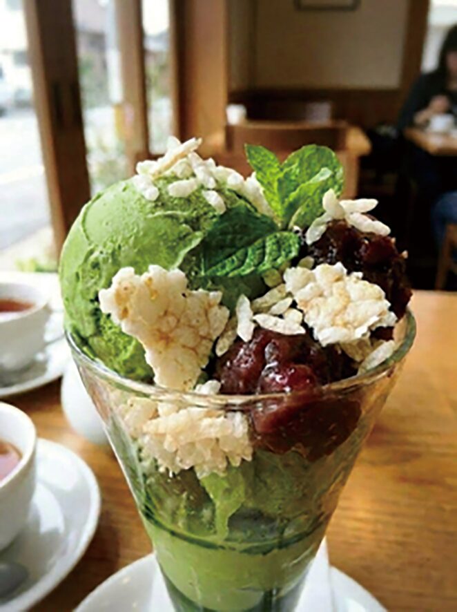 Rice Coins(ライスコインズ)抹茶パフェのトッピングに