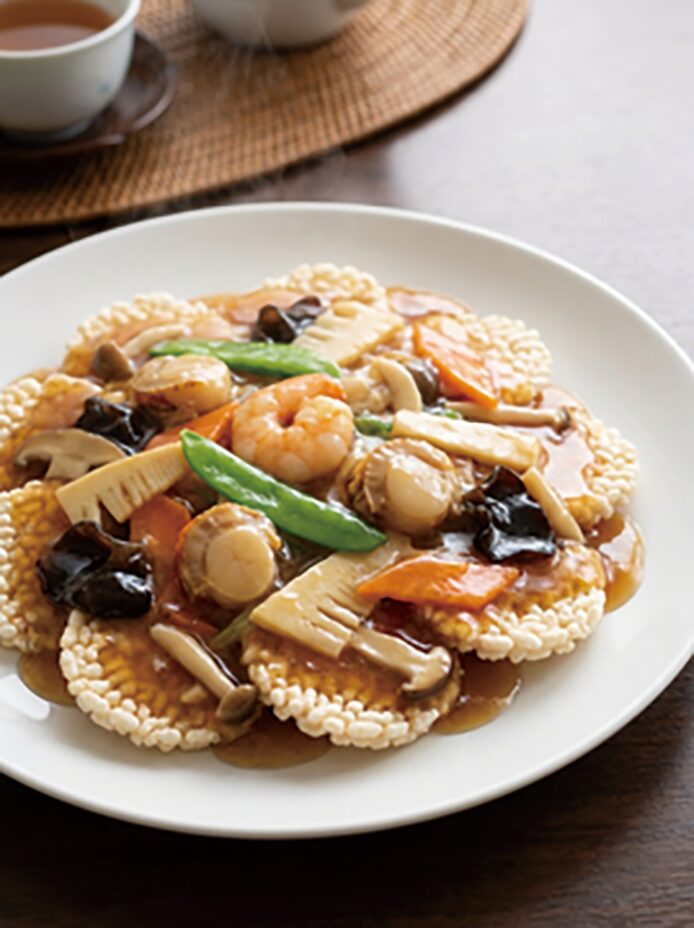 Rice Coins(ライスコインズ)中華粥のトッピングに